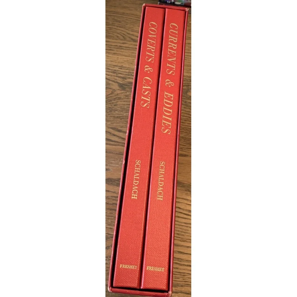 1970 Coverts & Casts & Currents & Eddies 2 Volumes William‎ Schaldach Hardcover